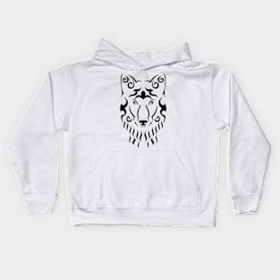 Ornamental wolf Kids Hoodie